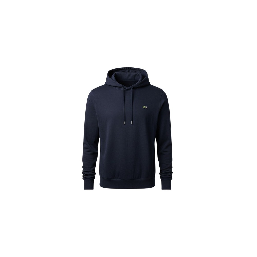 Lacoste Hoodie Mens XL Navy Blue Regular Fit Cotton FA12471
